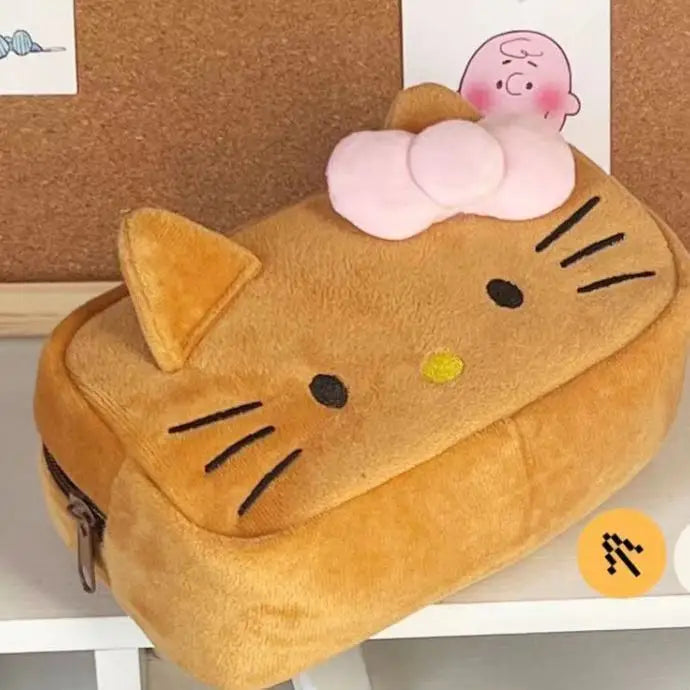 Kawaii Hello Kitty Plush Pencil Case 🎀