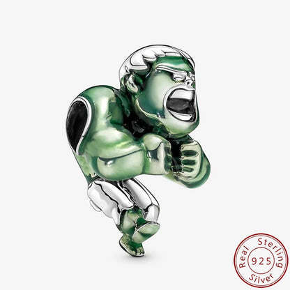 ✨ 925 Silver Marvel Charms – 🕷️ Deadpool & 🐺 Wolverine | Pandora-Style Bracelet Compatible