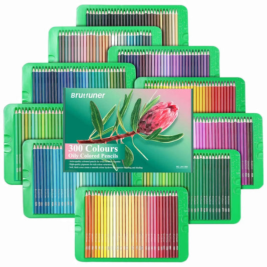 🎨🖍️✨ Brutfuner 300-Piece Oil-Based Colored Pencil Set – Ultimate Drawing & Doodling Kit!