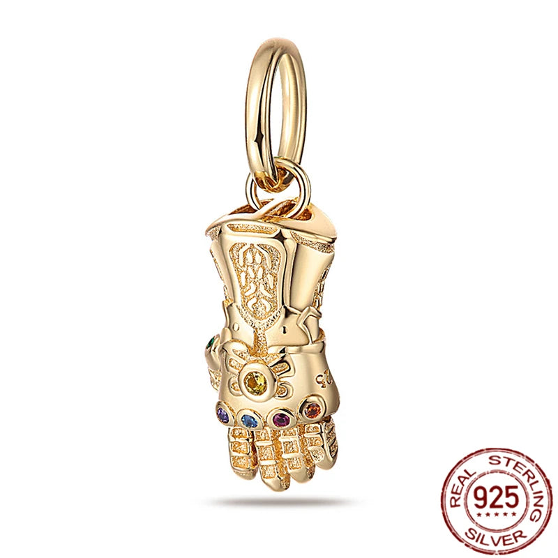 ✨ 925 Silver Marvel Charms – 🕷️ Deadpool & 🐺 Wolverine | Pandora-Style Bracelet Compatible