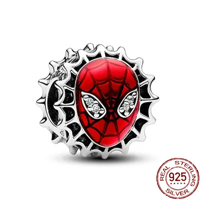 ✨ 925 Silver Marvel Charms – 🕷️ Deadpool & 🐺 Wolverine | Pandora-Style Bracelet Compatible