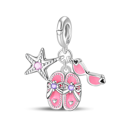 ✨ 925 Silver Gold-Plated Charms – ✨ Sparkling Dangle Beads | Pandora-Style Bracelet Compatible
