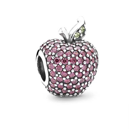 ✨ 925 Silver Fruit Charms – 🍓 Strawberry, 🍒 Cherry, 🍋 Lemon & 🥭 Durian | Pandora-Style Bracelet Compatible