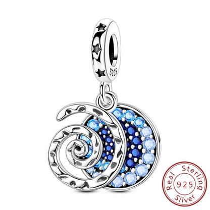 ✨ 925 Silver Cute Charms – 🐾 Cat Paw, 🎀 Bow, 🍎 Apple & ❤️ Heart | Pandora-Style Bracelet Compatible