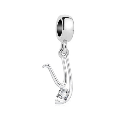 ✨ 925 Silver Alphabet Charms – 🔤 26 Letter Dangle Beads | Pandora-Style Bracelet Compatible