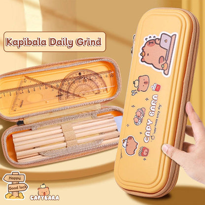 Kawaii Capybara 3D Pencil Case – Cute Large Capacity EVA Stationery Box