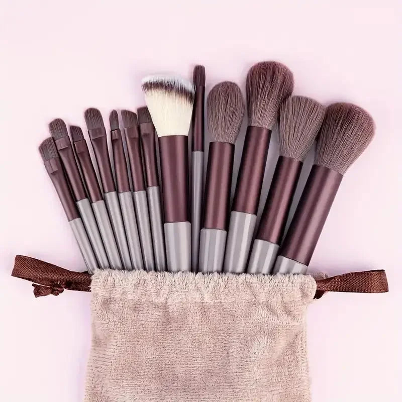 Professional Soft Makeup Brush Set – Fluffy Foundation, Powder, Eyeshadow & Blending Brushes