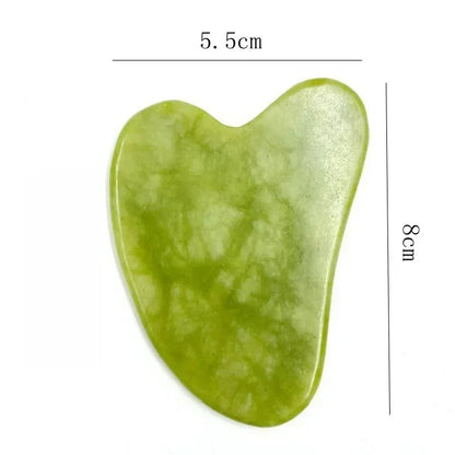 🌿 Jade Roller Massager for Face, Body, Back, Foot Massage - Facial Lifting, Anti-Wrinkle Double-End Gua Sha Jade Stone