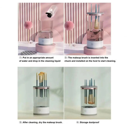 Cosmetic Brush Cleaner ✨ Multifunctional Electric 7000RPM USB-Powered 🌟 Automatic Dryer